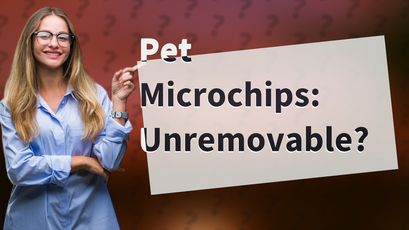 Pet Microchips: Unremovable?