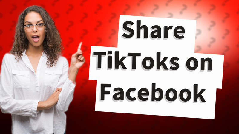 Share TikToks on Facebook