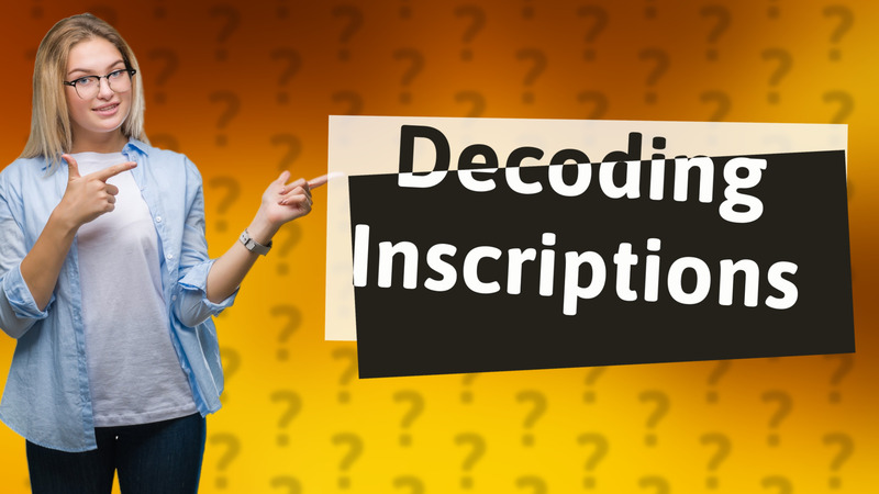 Decoding Inscriptions