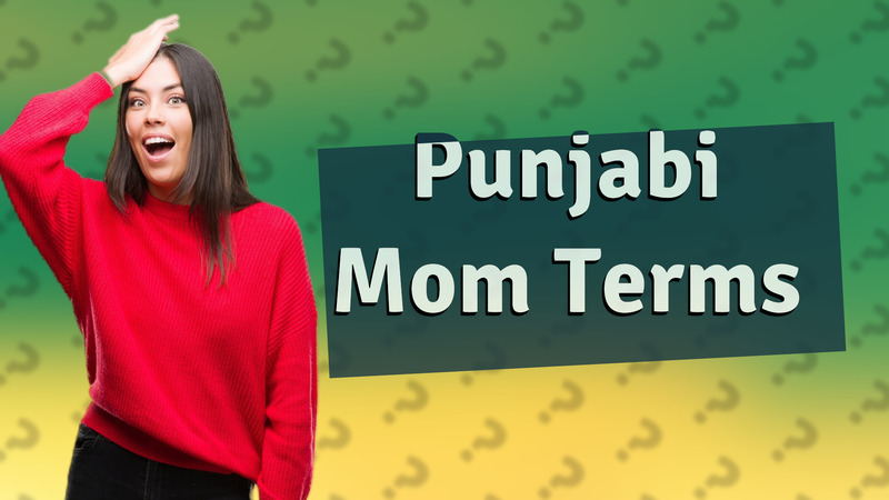 Punjabi Mom Terms