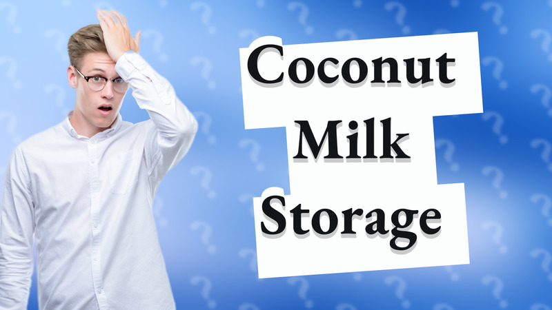 Coconut Milk Storage