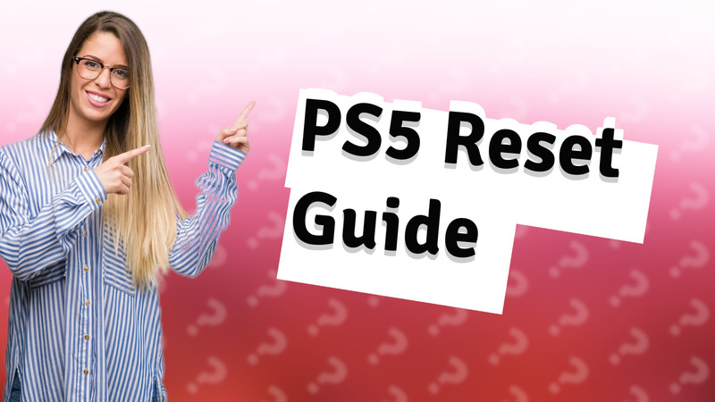 PS5 Reset Guide