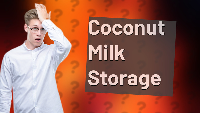Coconut Milk Storage