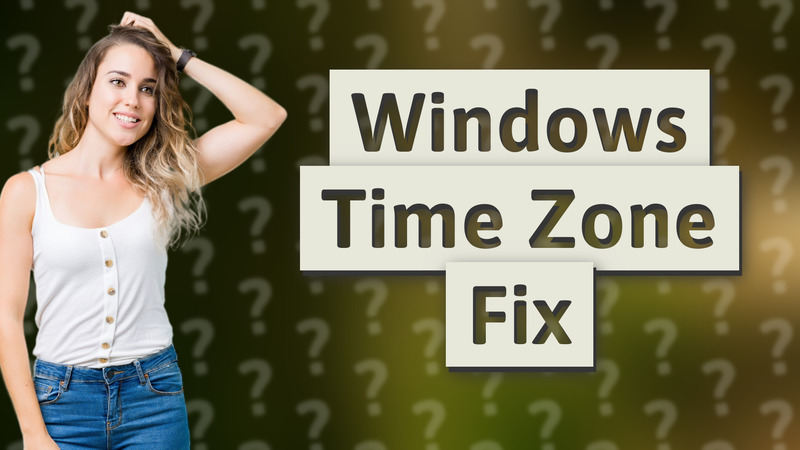 Windows Time Zone Fix