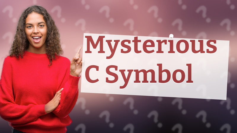 Mysterious C Symbol