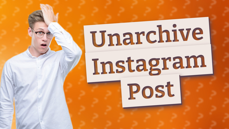 Unarchive Instagram Post
