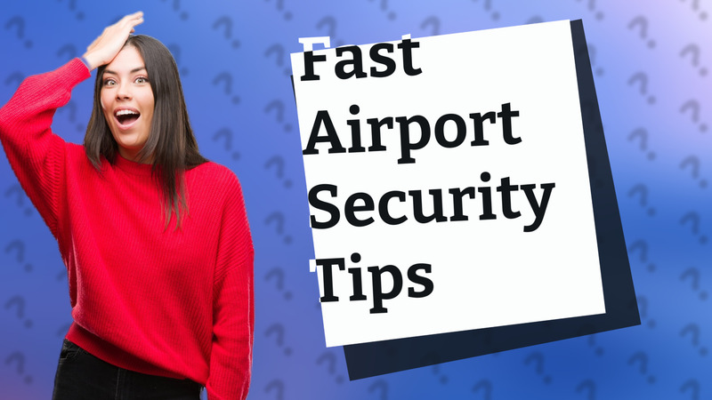 Fast Airport Security Tips