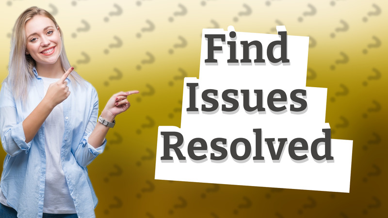 Find Issues Resolved
