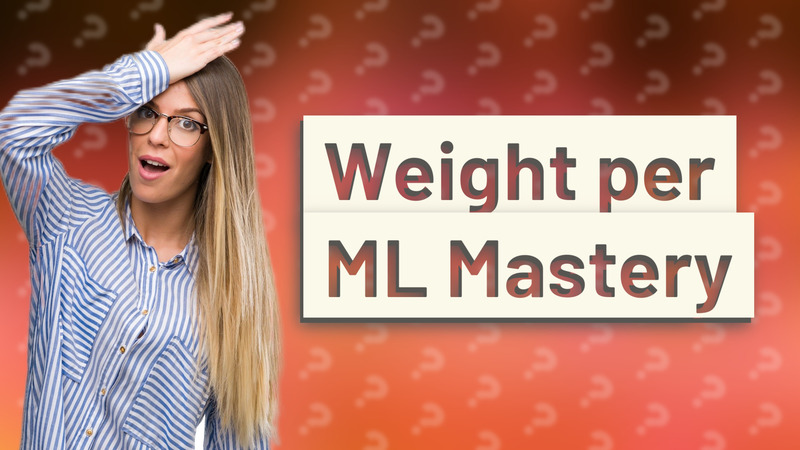 Weight per ML Mastery