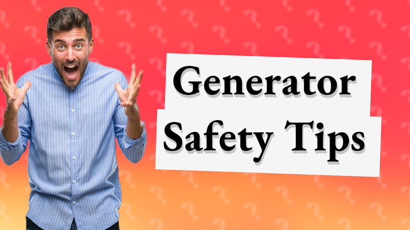 Generator Safety Tips