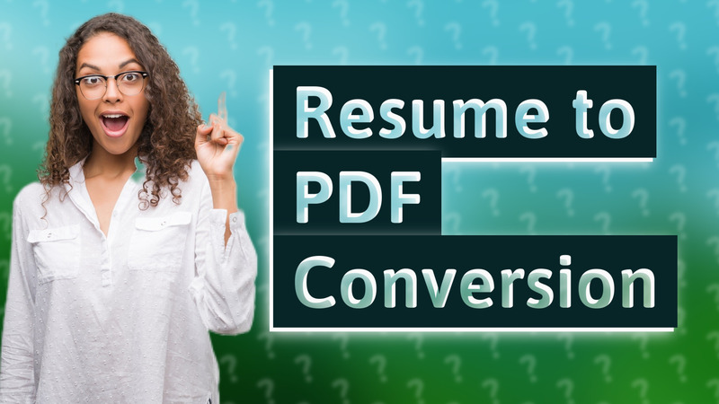 Resume to PDF Conversion