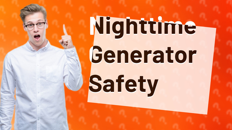 Nighttime Generator Safety