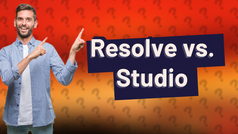 Resolve vs. Studio