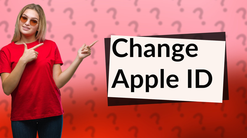 Change Apple ID