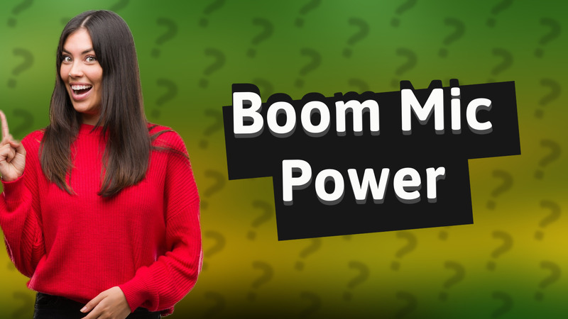 Boom Mic Power