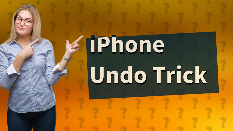 iPhone Undo Trick