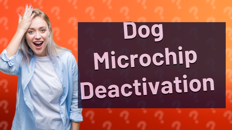 Dog Microchip Deactivation
