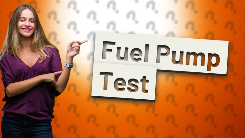 Fuel Pump Test