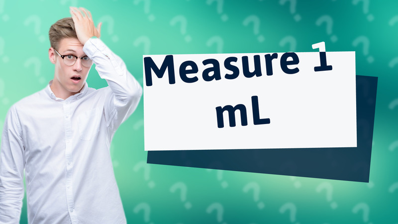 Measure 1 mL