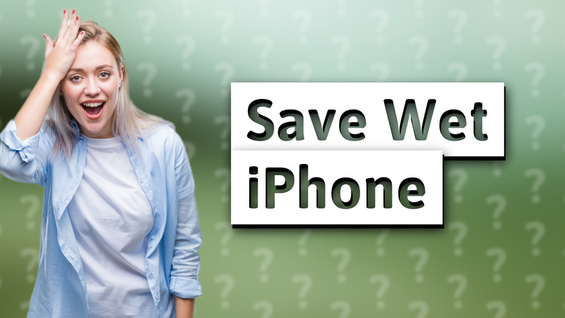 Save Wet iPhone