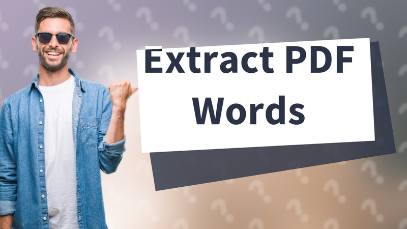 Extract PDF Words