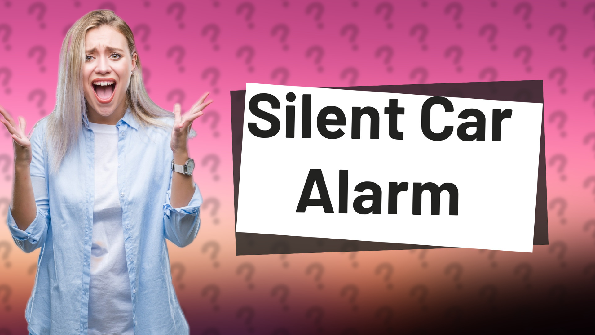 Silent Car Alarm