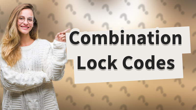 Combination Lock Codes