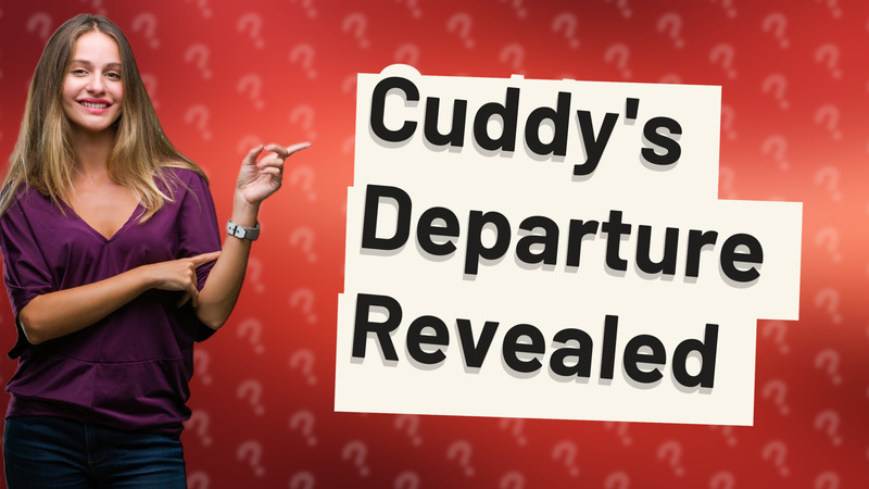 Cuddy's Departure Revealed