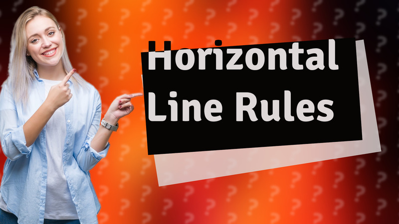 Horizontal Line Rules
