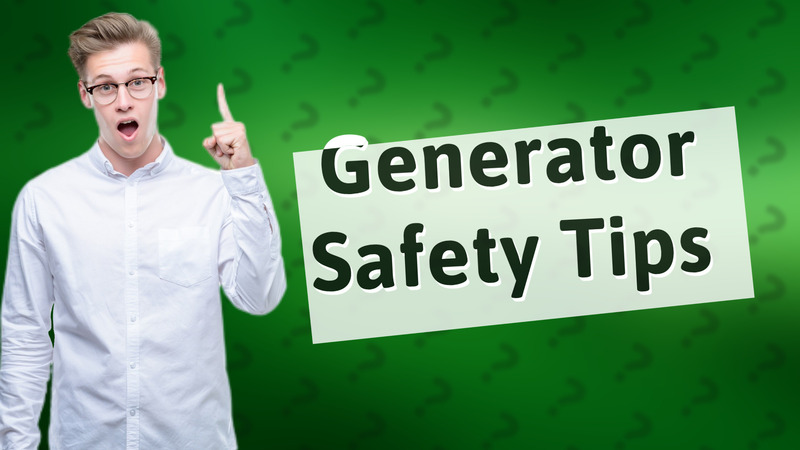 Generator Safety Tips