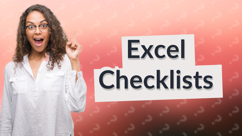 Excel Checklists