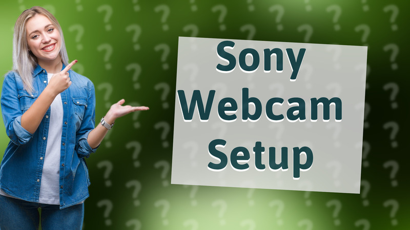 Sony Webcam Setup