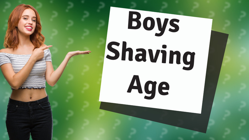 Boys Shaving Age