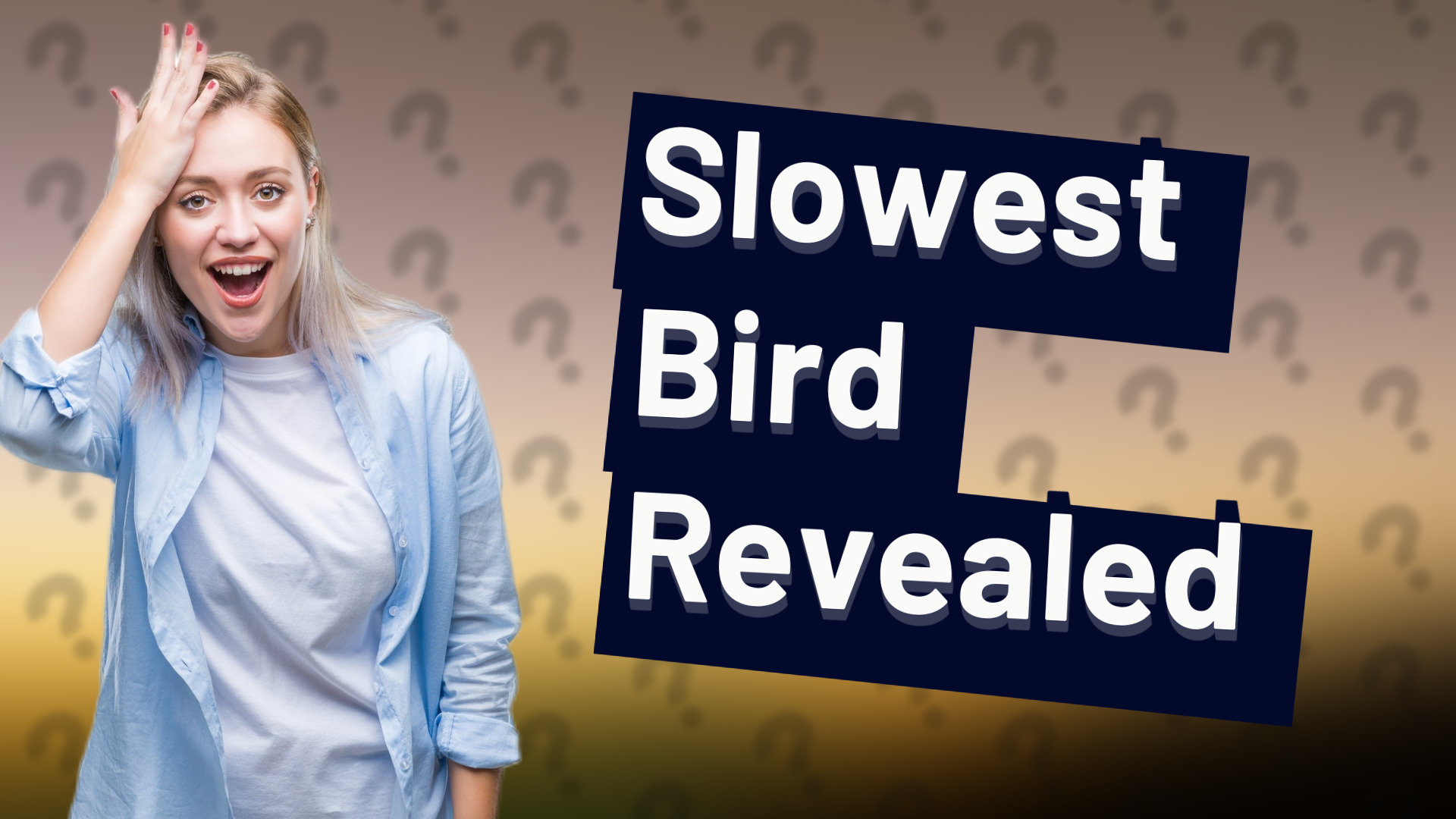 Slowest Bird Revealed