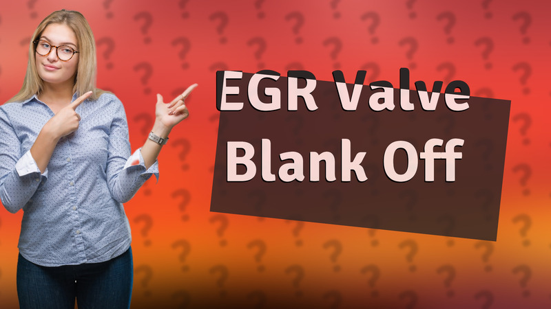 EGR Valve Blank Off