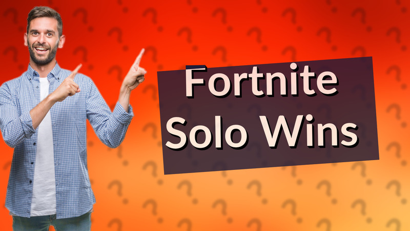 Fortnite Solo Wins