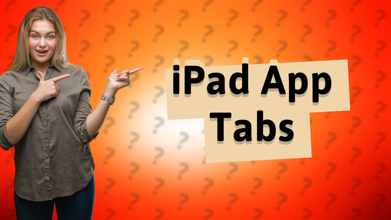 iPad App Tabs