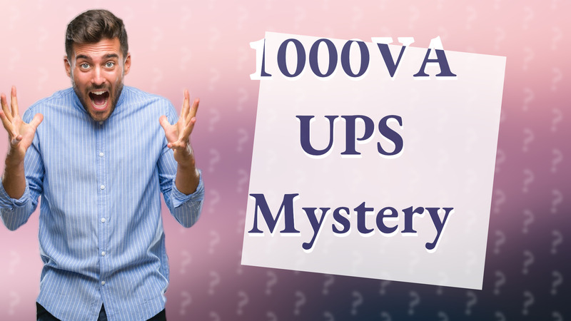 1000VA UPS Mystery