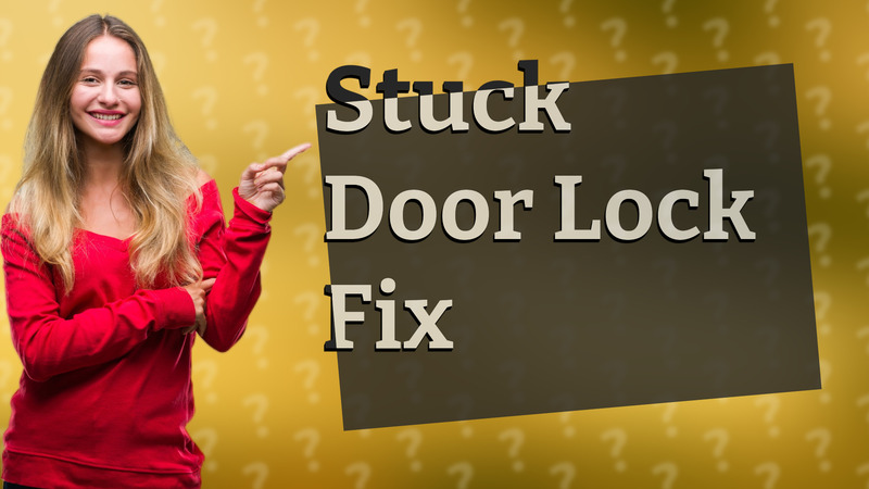 Stuck Door Lock Fix
