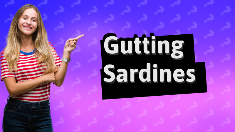 Gutting Sardines