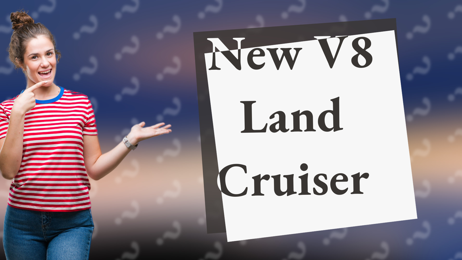 New V8 Land Cruiser