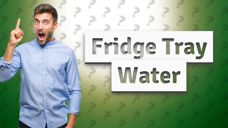 Fridge Tray Water