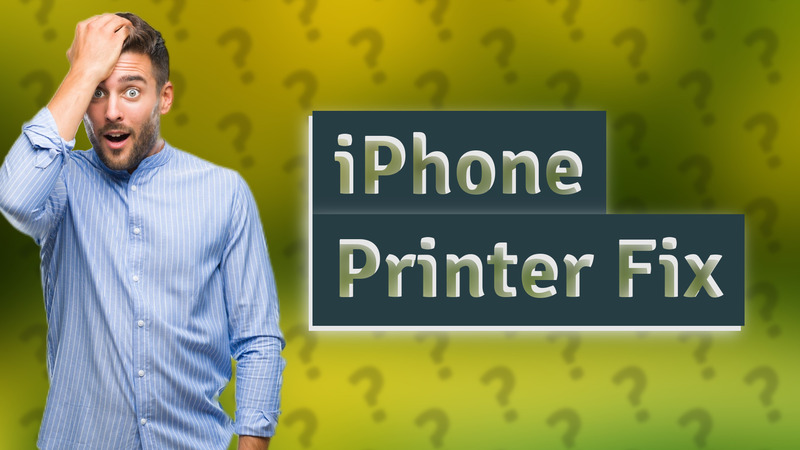 iPhone Printer Fix