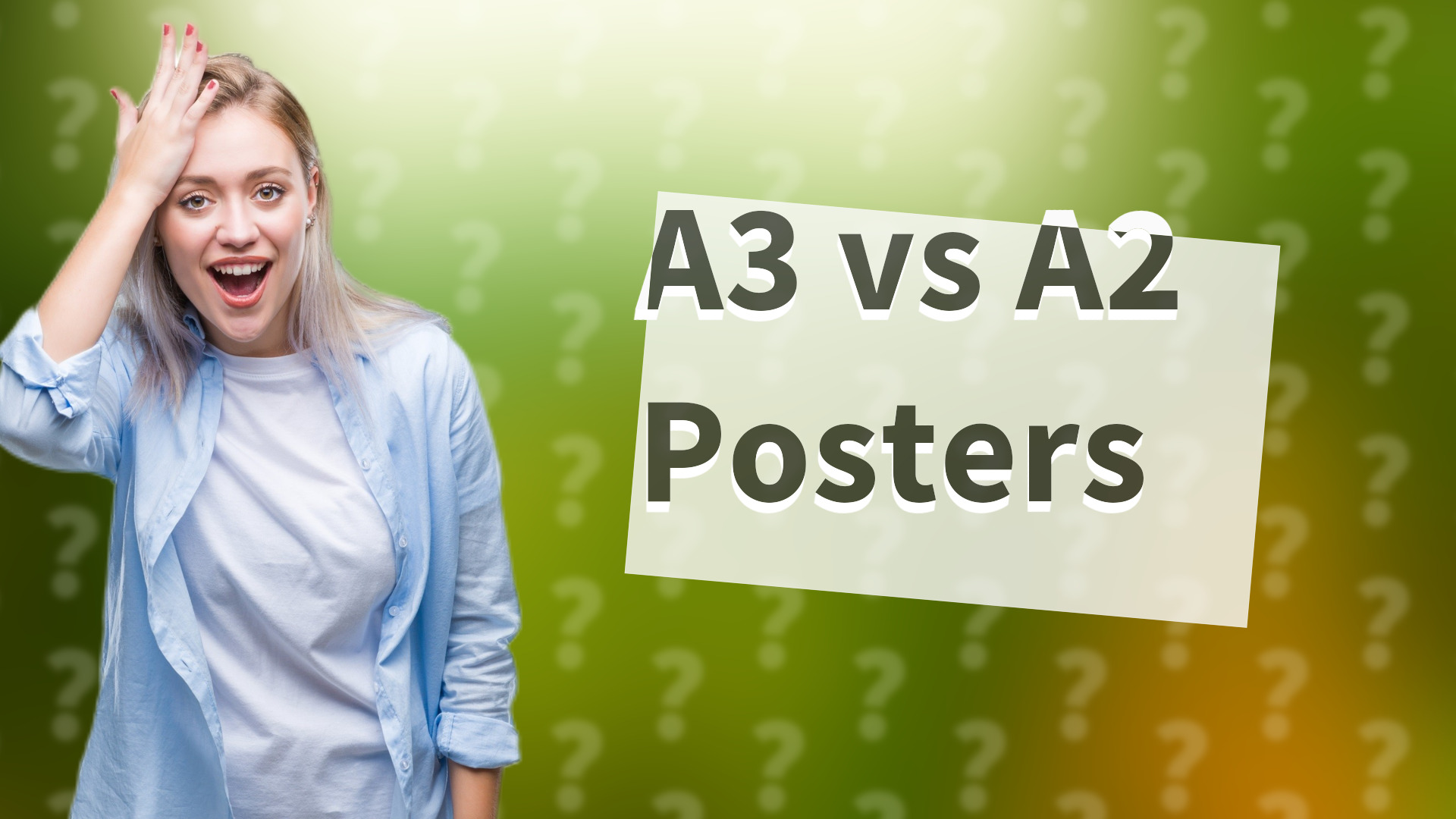 A3 vs A2 Posters