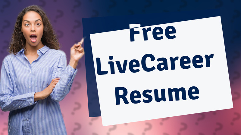 Free LiveCareer Resume