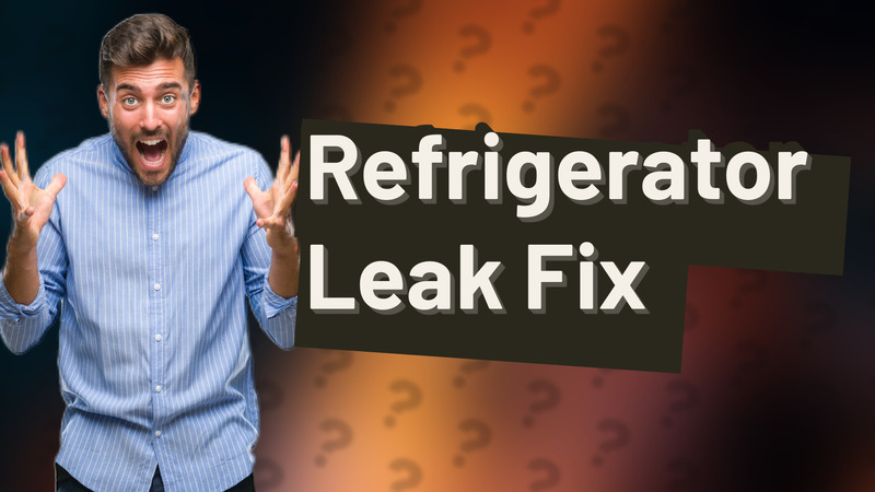 Refrigerator Leak Fix