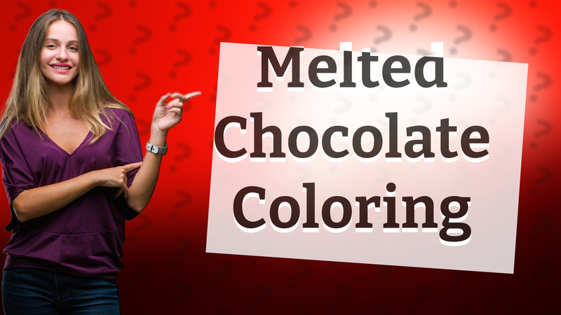 Melted Chocolate Coloring
