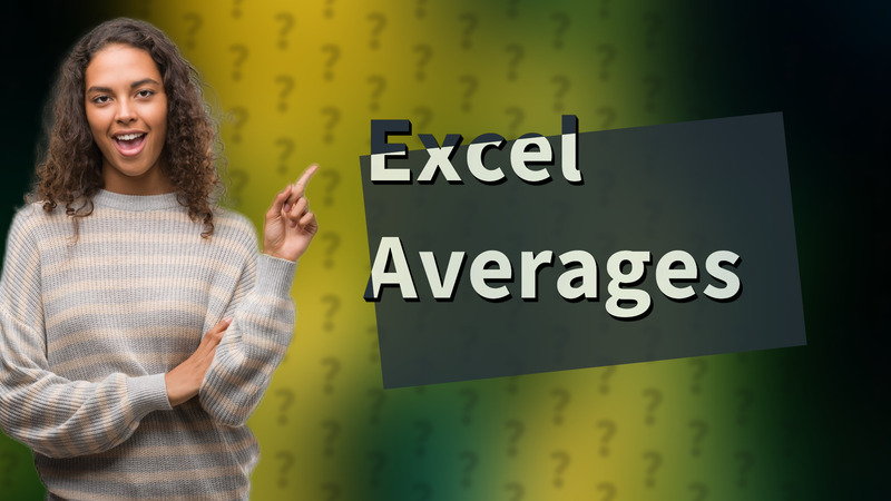 Excel Averages