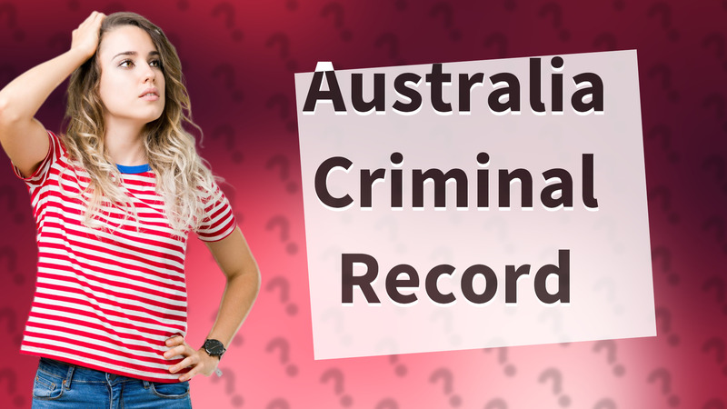 Australia Criminal Record