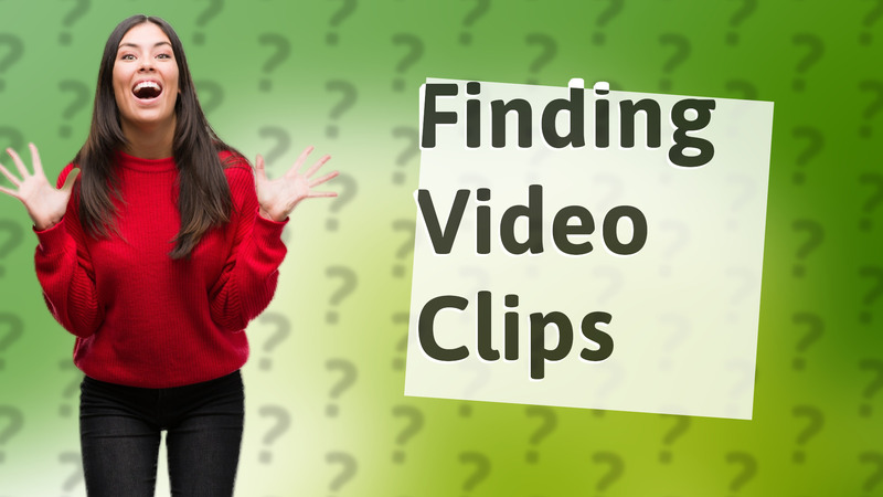 Finding Video Clips